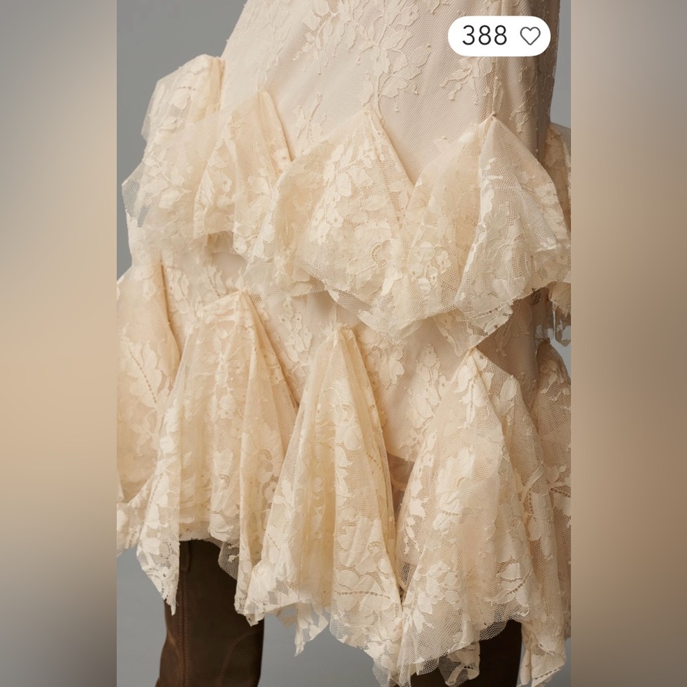 Anthropologie Lace Trimmed Midi Skirt
In: Tan - Picture 4 of 5